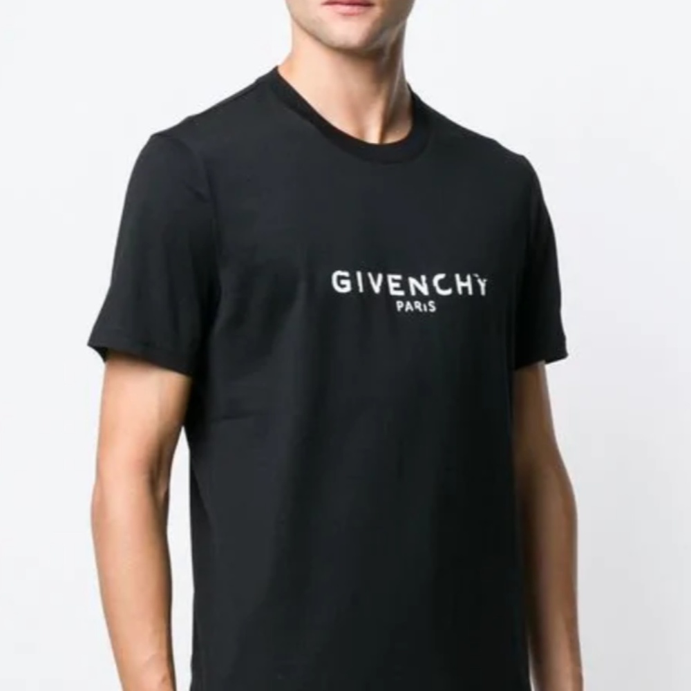 GIVENCHY Vintage Logo Slim Fit T-Shirt Black - Picture 4 of 8